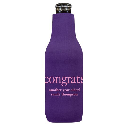 Big Word Congrats Bottle Huggers